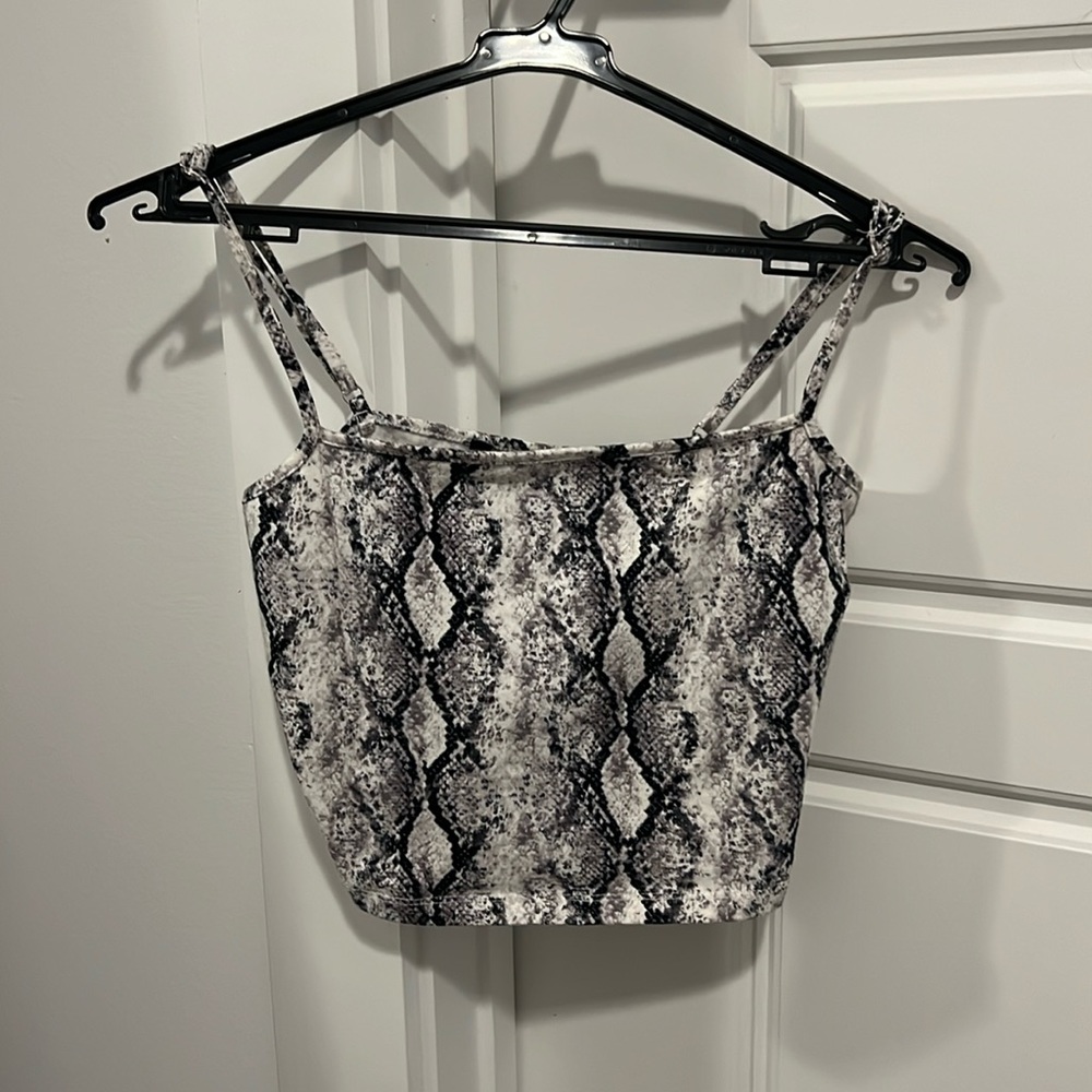 Snakeskin Crop Top